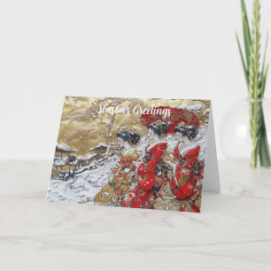 Nostalgische Weihnachtspostkarte Karte