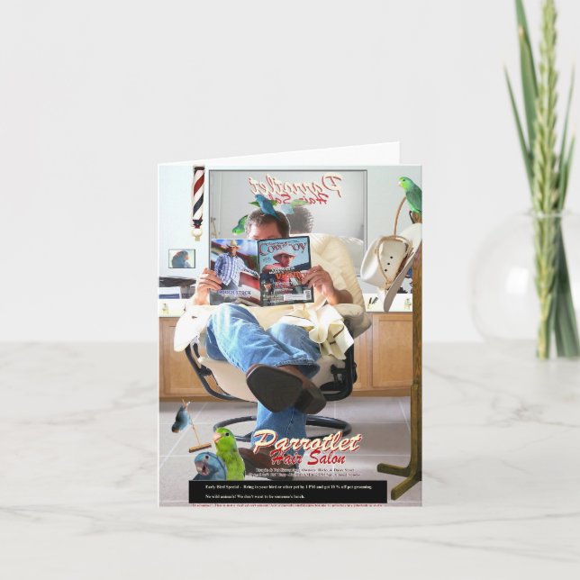 Nostalgischer amerikanischer Cowboy bei Säbelshop- Karte (Vorderseite)