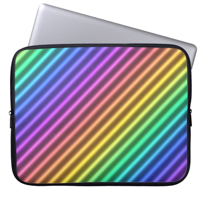 nostalgischer Arcade-Streifen : Laptopschutzhülle (Vorderseite)