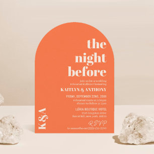 Nostalgischer Charm Retro Hochzeitstag Probe Dinne Einladung