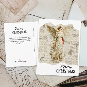 Nostalgischer Engel Weihnachten Vintage-Tagebuch