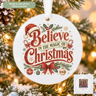 Nostalgischer Glaube an die Magie von Weihnachten Ornament
