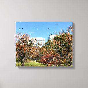 Nostalgischer Herbst-Himmel Leinwanddruck