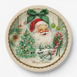 Nostalgischer Kitschmas  Pappteller
