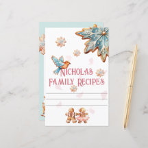 Nostalgischer Lebkuchen-Familienrezeptbuch-Namepla