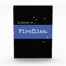 Nostalgischer Niedlicher "Sommer ist Feuer" Text a Fotoblock