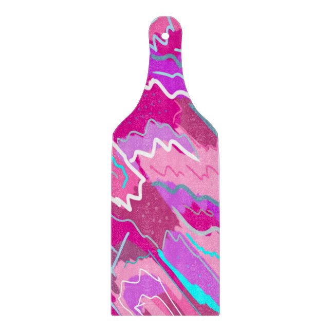 Nostalgischer Pop Kunst, Dichtung und Musik Schneidebrett (Vorderseite)