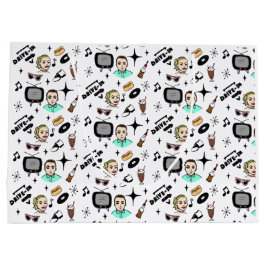 Nostalgischer Retro-Stil der 50er Jahre Große Geschenktüte