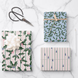 Nostalgischer Retro-Urlaub Geschenkpapier Set