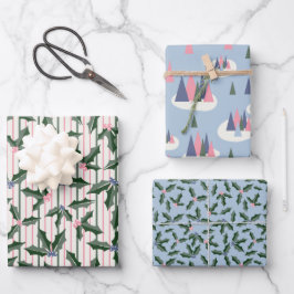 Nostalgischer Urlaub Geschenkpapier Set