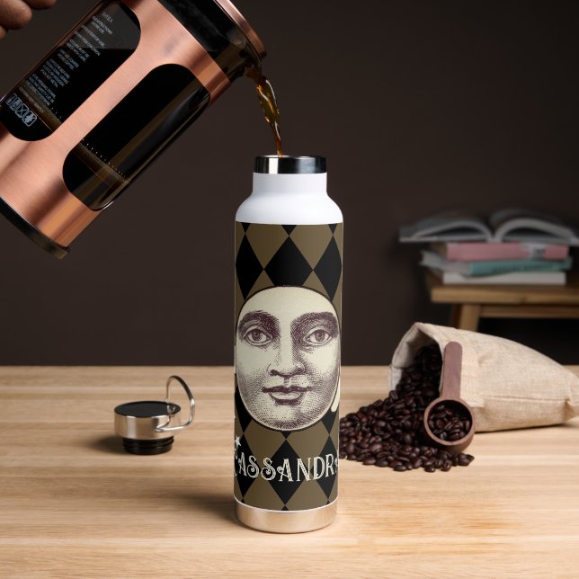 Nostalgischer Vintage-Steampunk-Fantasy  Trinkflasche (Kaffee)