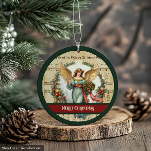 Nostalgischer Weihnachtsschmuck Vintage-Engel-Akze Ornament