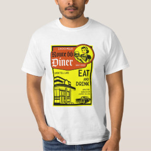 Nostalgisches amerikanisches Diner der 1950er Jahr T-Shirt