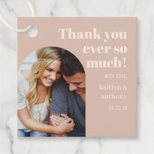 Nostalgisches Charm Retro Wedding Foto Geschenkanhänger