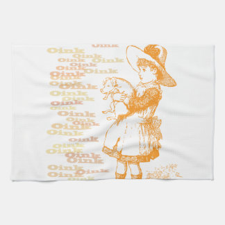 Nostalgisches Ferkel-Küchenhandtuch Küchentuch