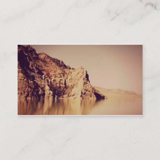 Nostalgisches Gebirgswasser-Begräbnis- Visitenkarte (Vorderseite)