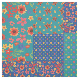 Nostalgisches Imitat-Patchwork-Muster-Gewebe Stoff