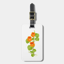 Nostalgisches Nasturtium Gepäckanhänger