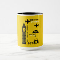 Nostalgisches Retro Airline Poster