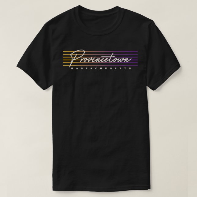 Nostalgisches Retro Stil Massachusetts T-Shirt (Design vorne)
