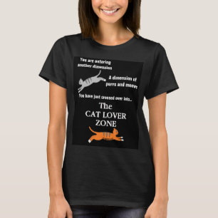 Nostalgisches Retro "The CAT LOVER ZONE" T-Shirt