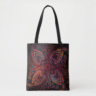 Nostalgisches rotes Paisley