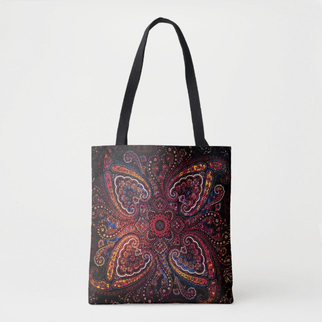 Nostalgisches rotes Paisley (Vorderseite)