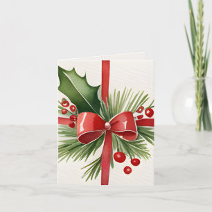 Nostalgisches Vintages Geschenk Wasserfarben Foto Karte