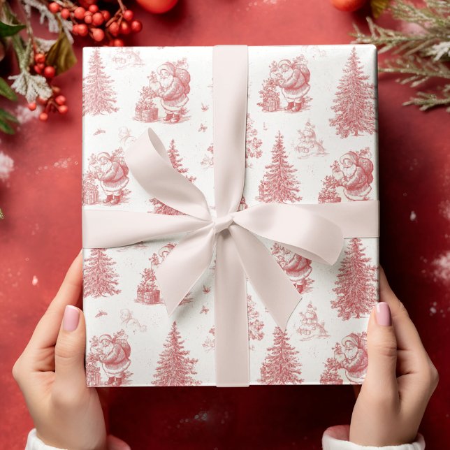 Nostalgisches Weihnachts-Toile-Wrap-Papier Geschenkpapier (Von Creator hochgeladen)