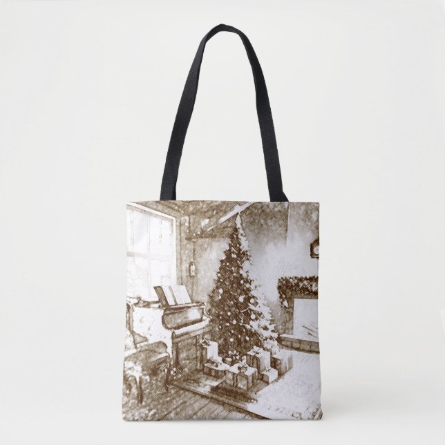 Nostalgisches Weihnachtszuhause für Weihnachtseink (Vorderseite)