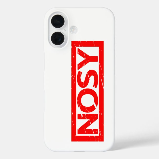 Nosy-Briefmarke Case-Mate iPhone Hülle (Rückseite)