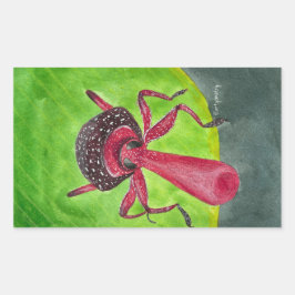 Nosy Rechteckiger Aufkleber