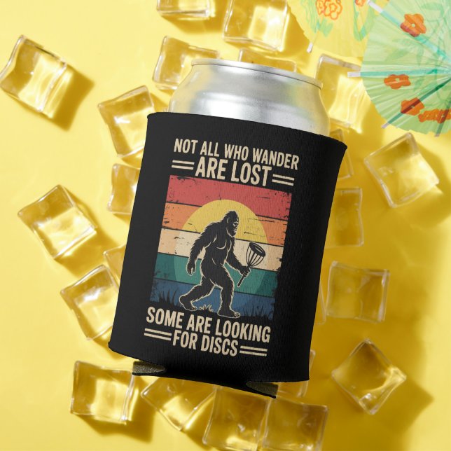 Not All Who Wander Are Lost Funny Disc Golf Disc  Dosenkühler (In Situ Sommer)