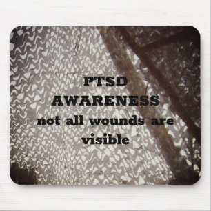 Not All Wounds are Visible PTSD Clipboard Mouse Pa Mousepad