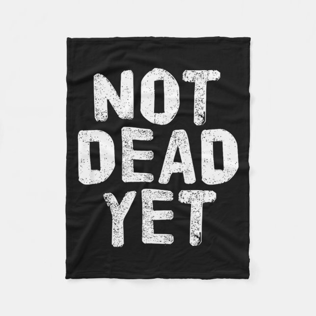 Not Dead Ye Funny Undead Zombie Veteran  Fleecedecke (Vorderseite)