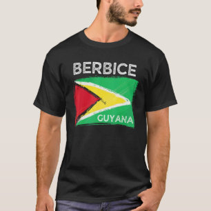 Not Guyana-Flagge Berbice Guyana Guyana Wurzeln T-Shirt