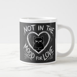 Not In The Mood For Love Grumpy Cat Sarcastic Jumbo-Tasse