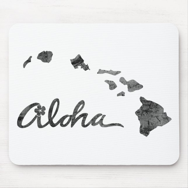Not leidende Aloha-Insel Mousepad (Vorne)