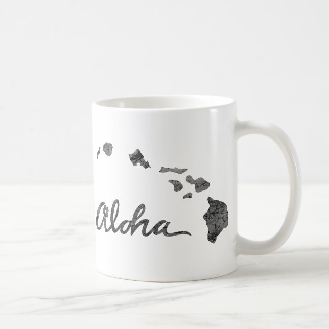 Not leidende Aloha-Insel Tasse (Rechts)