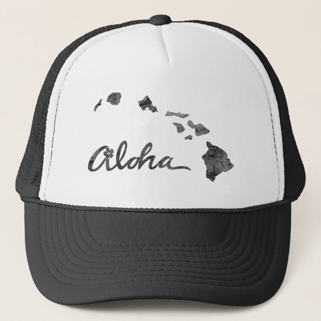 Not leidende Aloha-Insel Truckerkappe (Vorderseite)