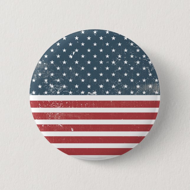 Not leidende amerikanische Flagge Button (Vorderseite)