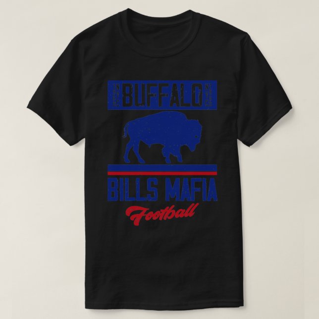 Not leidende Buffalo NYC 1960 Bills Mafia Football T-Shirt (Design vorne)