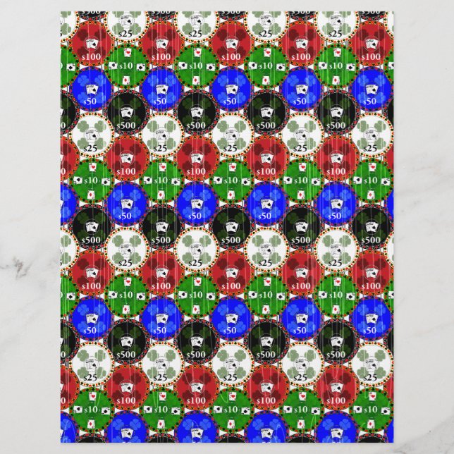 Not leidende Casino-Chips (Vorderseite)