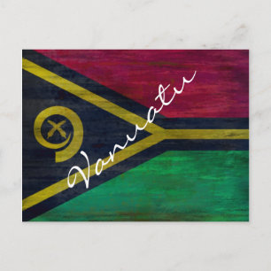 Not leidende Flagge Vanuatu Postkarte