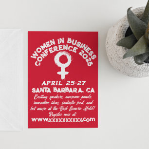 Not leidende Frauen in der Wirtschaftskonferenz Einladung