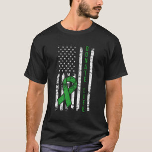 Not leidende Spende Leben USA Flaggenorgan Niere S T-Shirt