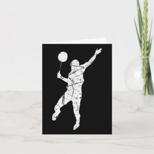 Not leidende Sport Badminton Player Sporty Family Karte