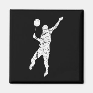 Not leidende Sport Badminton Player Sporty Family Magnet