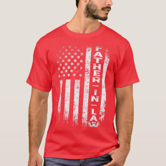 Not leidende US-Flagge VaterInGesetz 4. Juli Vater T-Shirt
