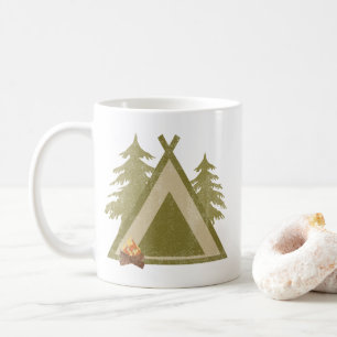Not leidender Campingplatz in der Natur Kaffeetasse